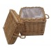 Autumn Gold Creamy White Wicker / Willow Cube Cremation Ashes Casket **THE NATURAL CHOICE**